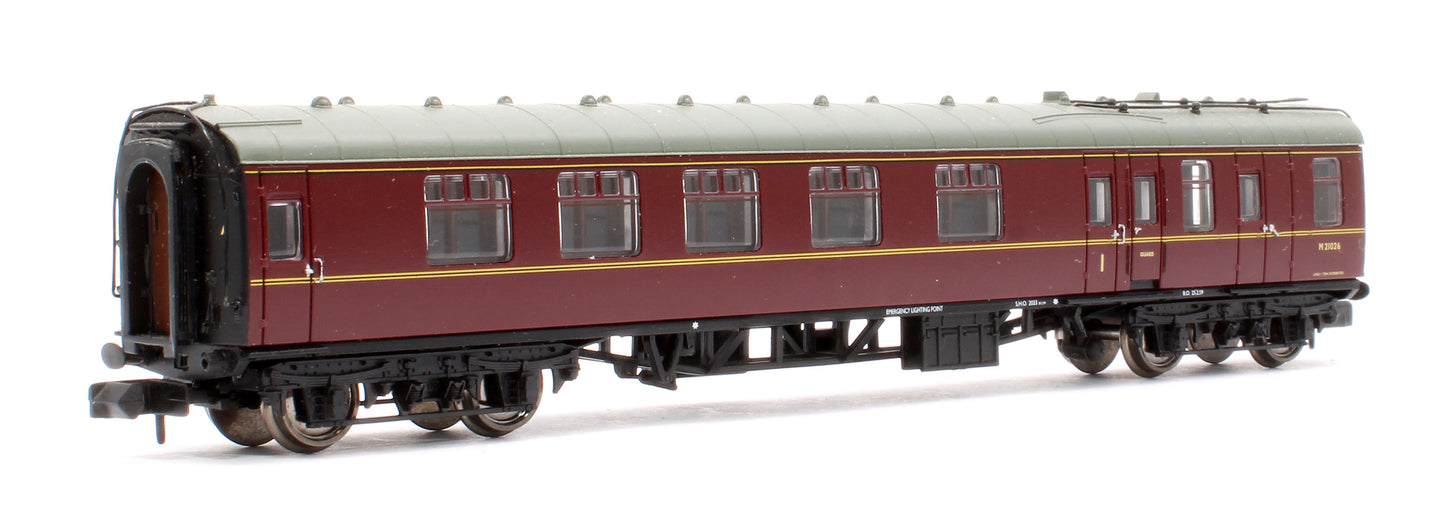 Pre-Owned BR Maroon Mk1 BCK Composite Passenger Coach No.M21026