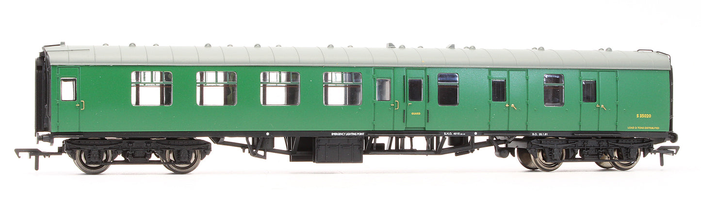 Pre-Owned 39-078 BR MK1 Brake Second Corridor BSK Coach (SR) Green 'S35020'