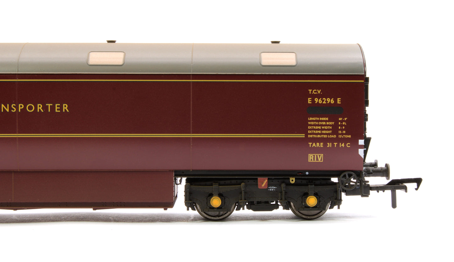 Newton Chambers Car Carrier BR Maroon E96296E - Weathered