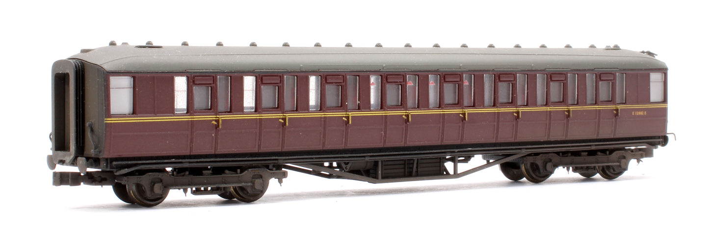 Pre-Owned BR Maroon 2nd Gresley Coach No.E12002E