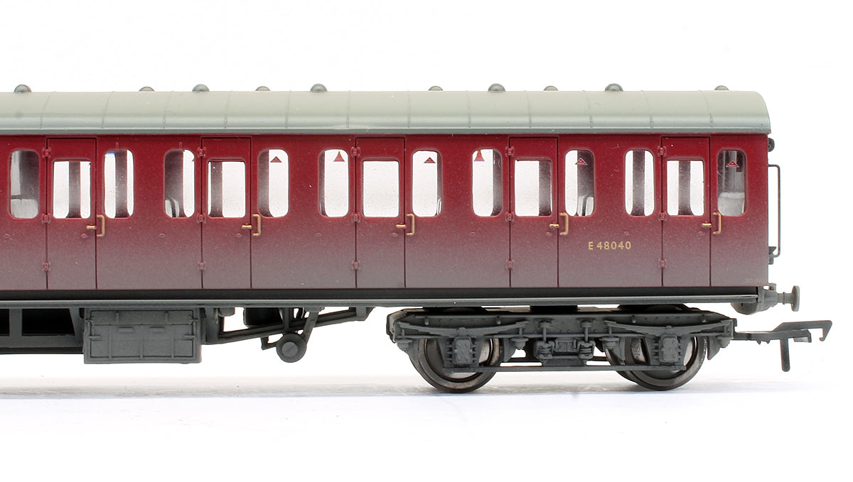 Pre-Owned 34-608 MK1 Suburban Second Open Coach BR Crimson 'E48040' (Weathered)