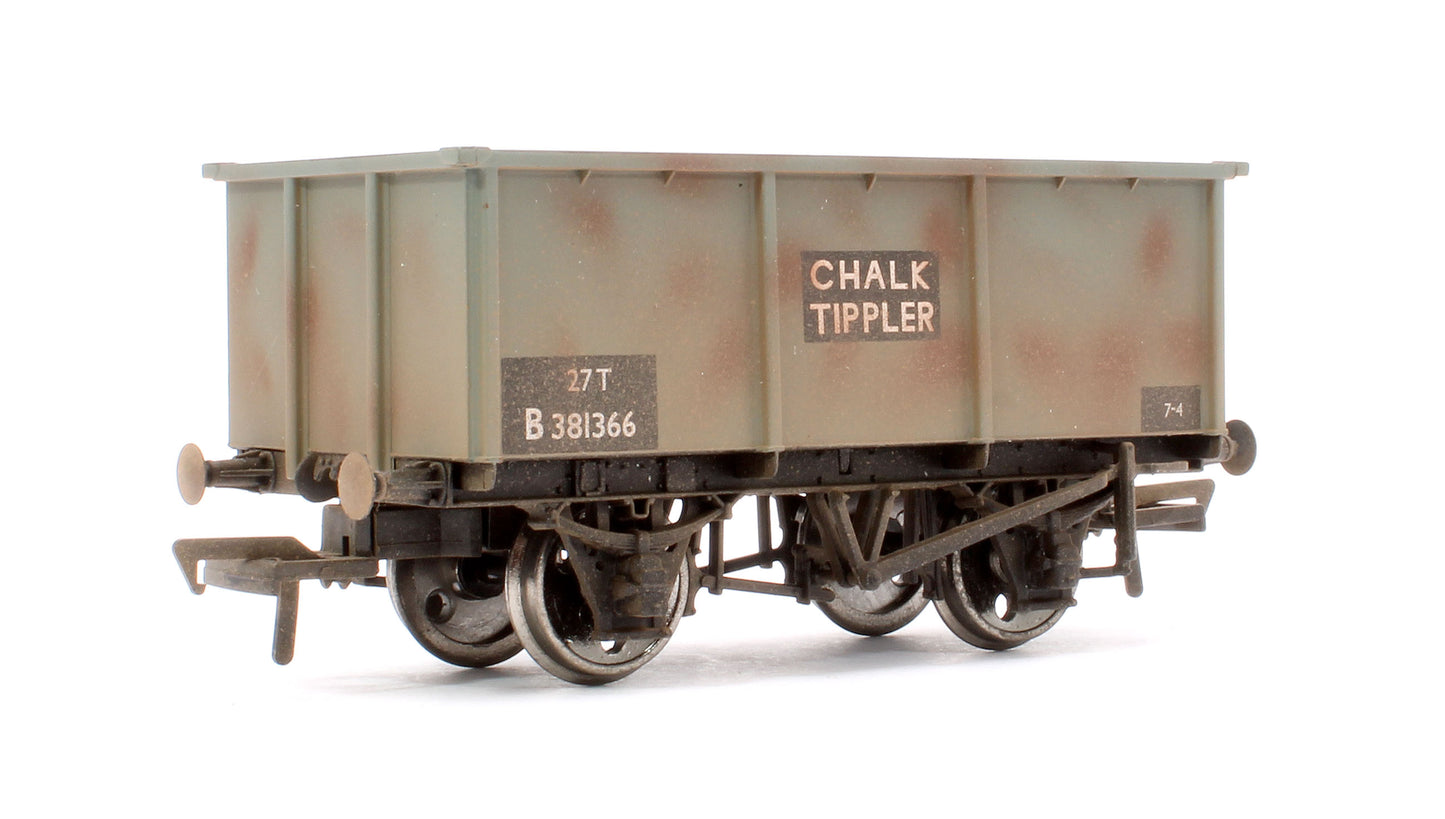 Pre-Owned 37-278A 27T BR Grey Chalk Tippler Wagon No.B381366 - Weathered