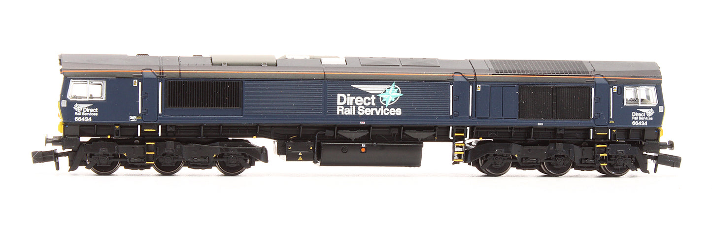Pre-Owned 371-397 DRS Plain Blue Compass Class 66434 Diesel Locomotive - DCC Fitted