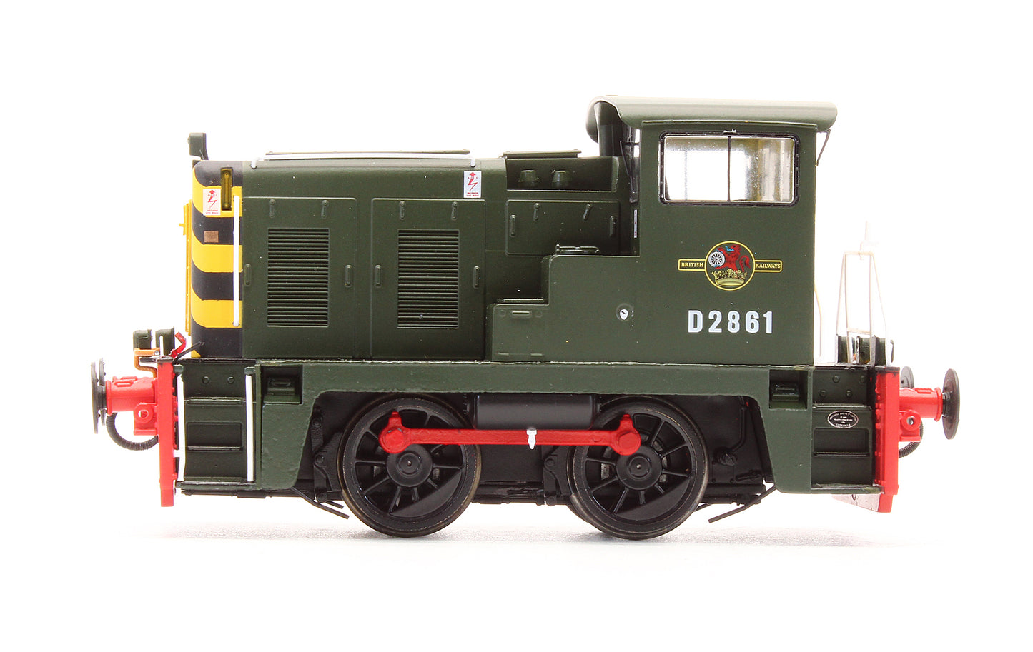 Pre-Owned Class 02 D2861 BR Green Wasp stripes with Red Bufferbeam Diesel Locomotive