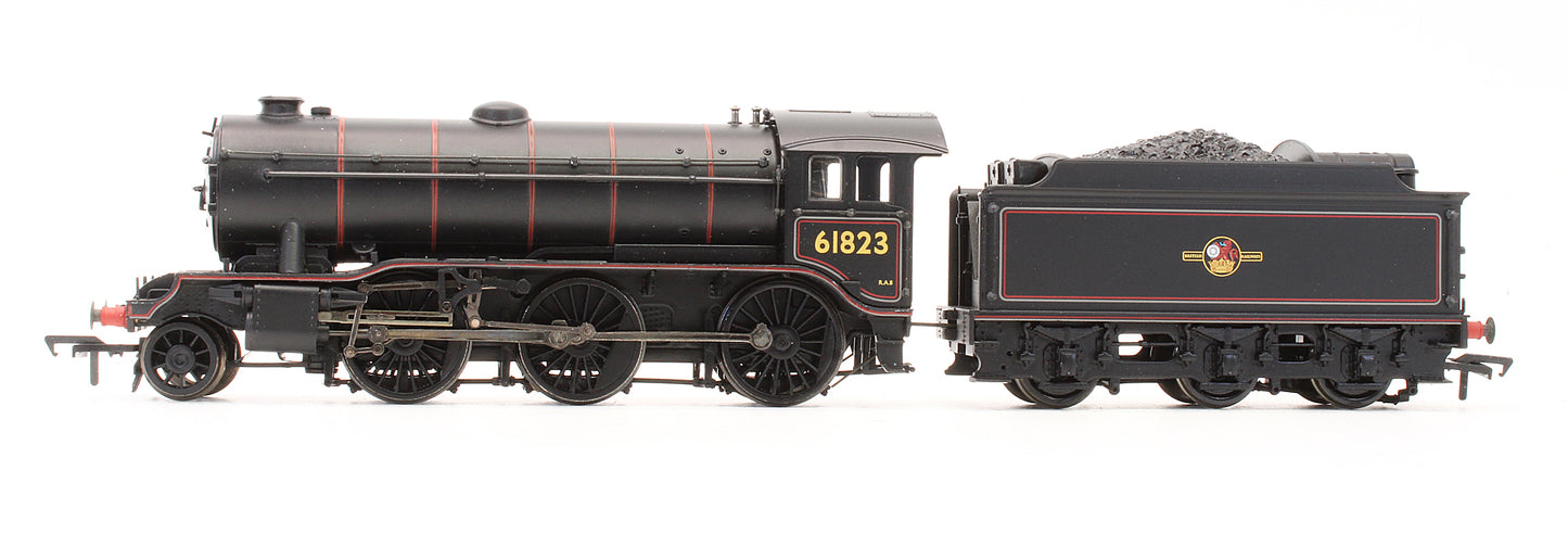 Pre-Owned K3 '61823' BR Lined Black Late Crest Stepped Tender Steam Locomotive - DCC Fitted