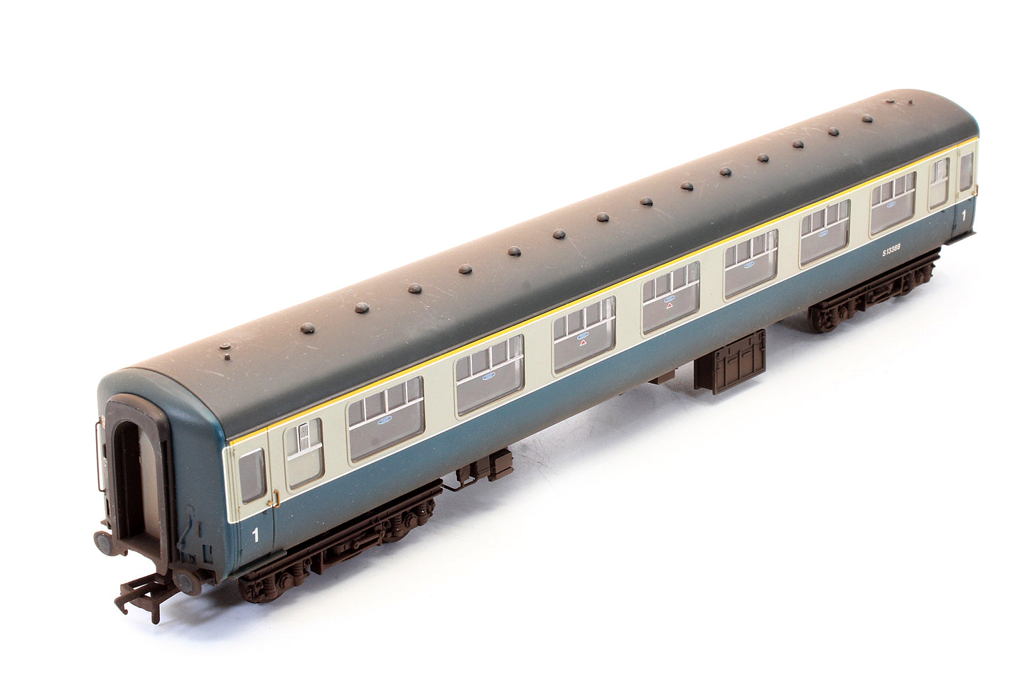 Pre-Owned BR Blue & Grey MK2 1st Class Corridor Coach No.S13388 - Custom Weathered