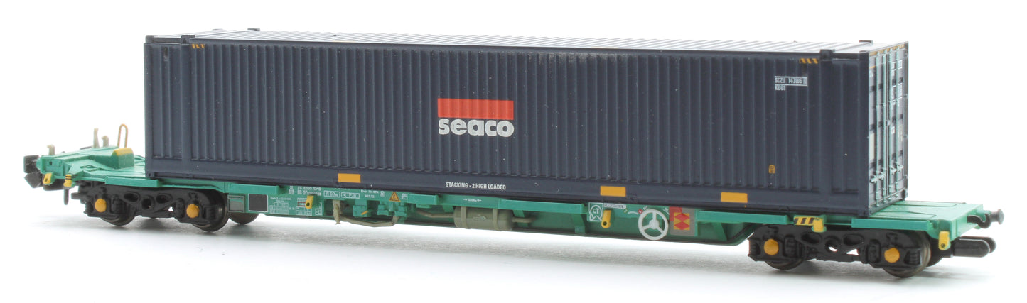 Pre-Owned 377-352 Intermodal Bogie Wagons With 45' Containers 'Seaco'