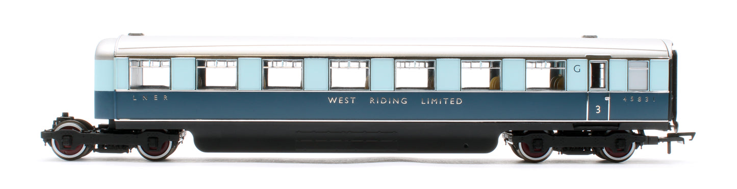 LNER West Riding Limited Open Third & Brake Third Articulated Coach Pack