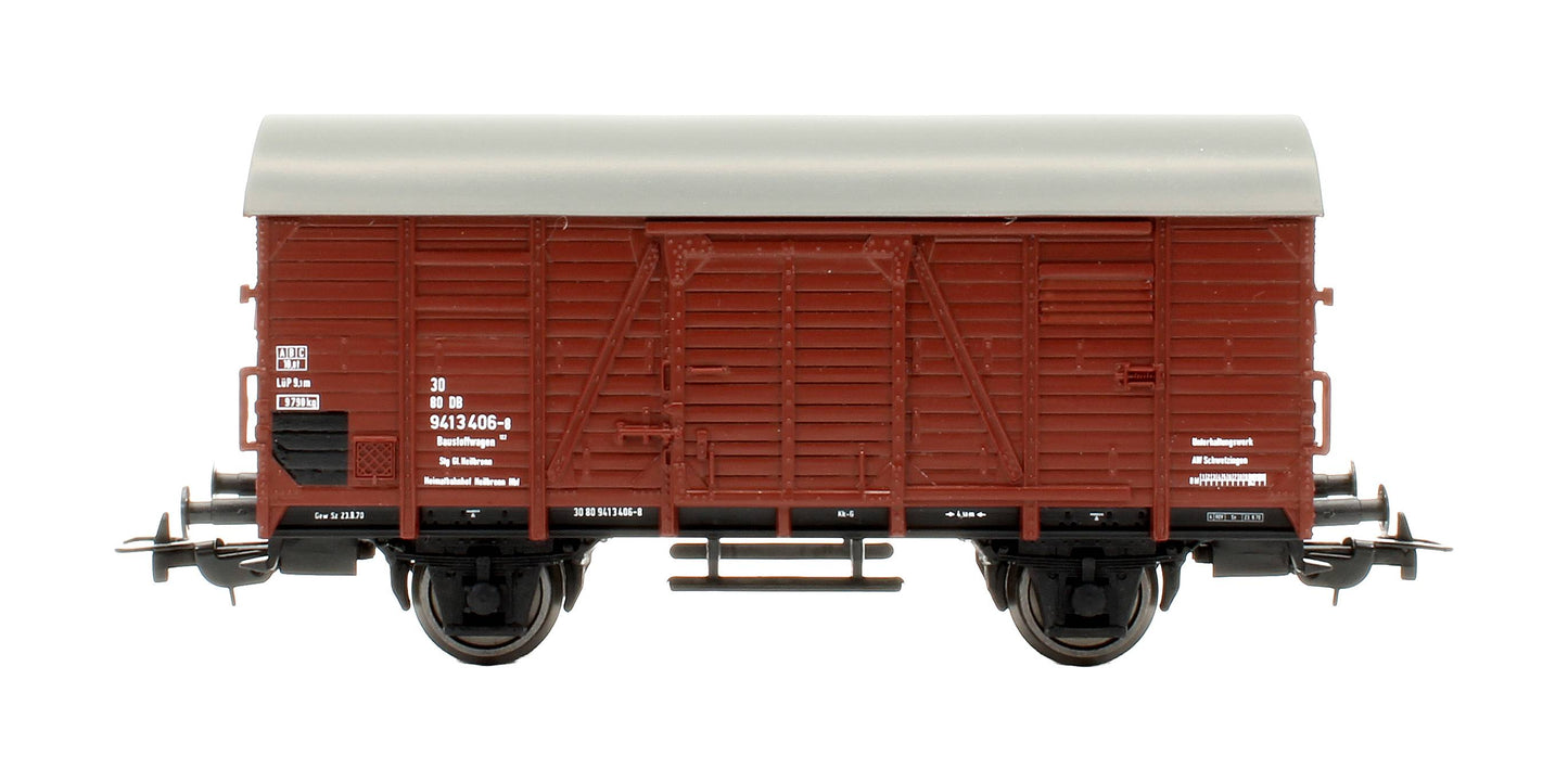 Pre-Owned 54706 H0 DB IV Covered Freight Car G20 "Construction Material"