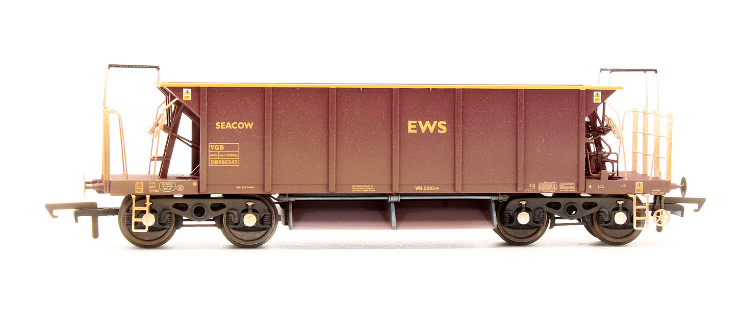 Pre-Owned R6286F EWS YGB Seacow Hopper Wagon 'DB980243' - Weathered