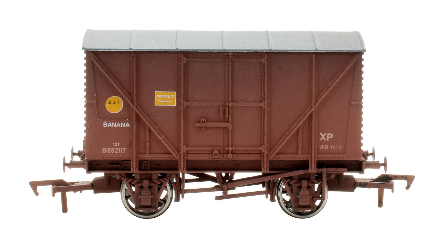 Pre-Owned 4F-016-008 Dapol Banana Van 'Geest' B882117 - Weathered