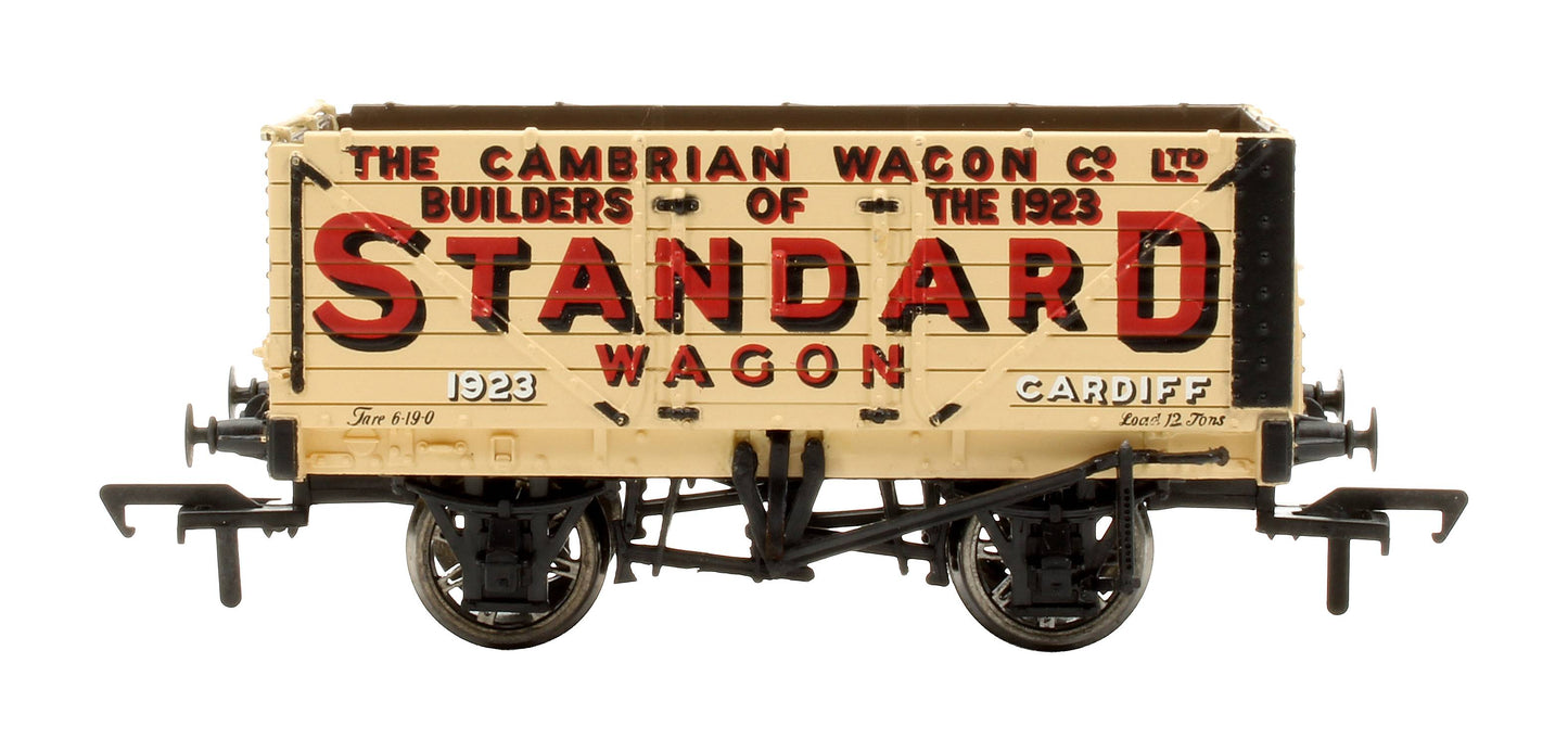 Pre-Owned 1998 Pre-Owned Bachmann Times 7 Plank Wagon Cambrian Standard Wagon Co. livery (Pale Yellow, No. 192