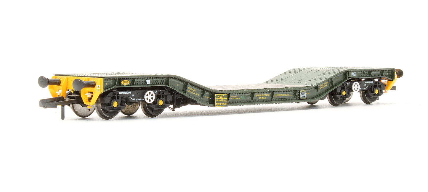 Pre-Owned H4-WW-018 Warwell Wagon 50T With Gloucester GPS Bogies MODA95536 In MOD 2000s Olive