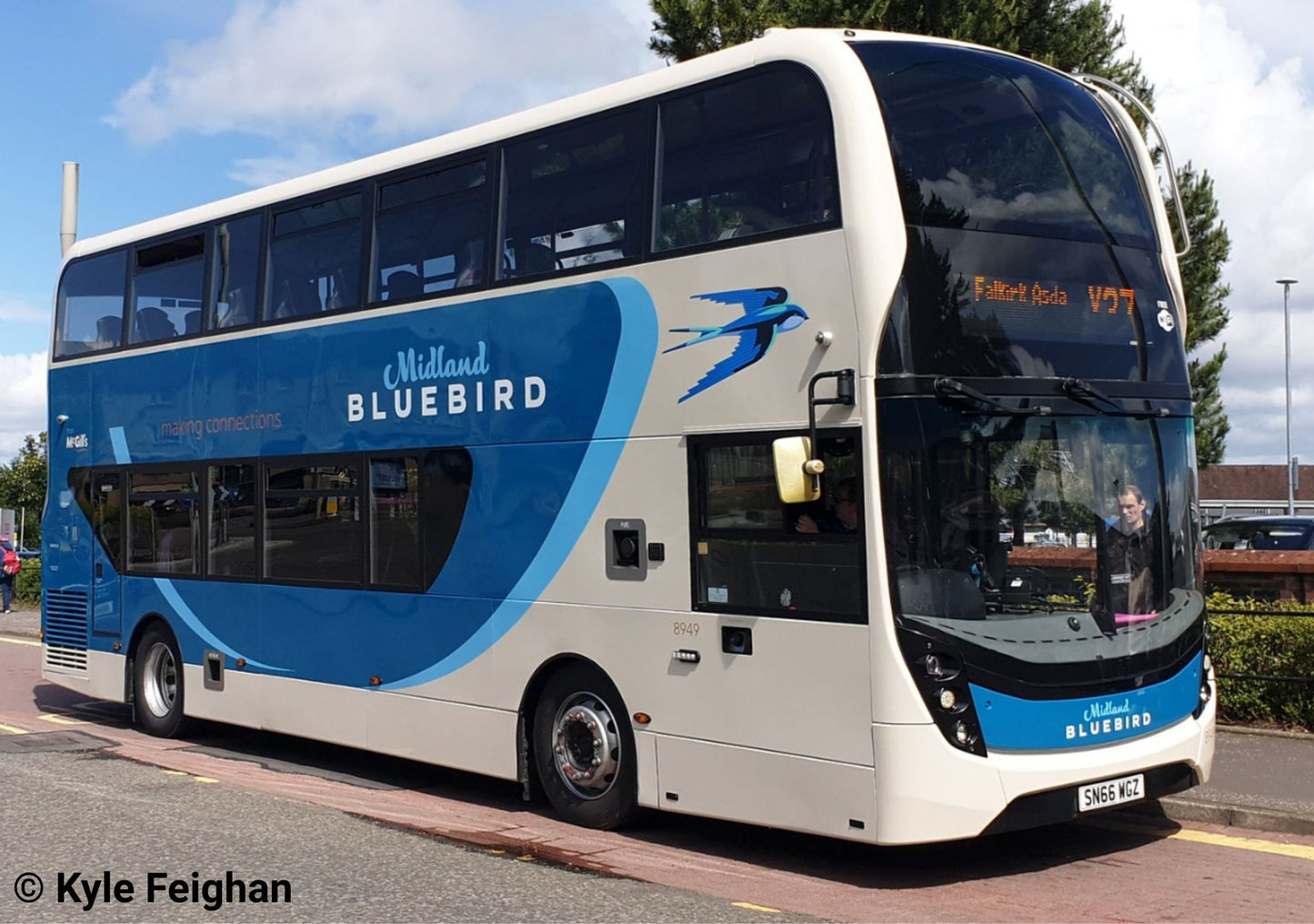 UK6547 ADL Enviro 400 McGill's Bluebird SWIFT (8949 - SN66 WGZ)