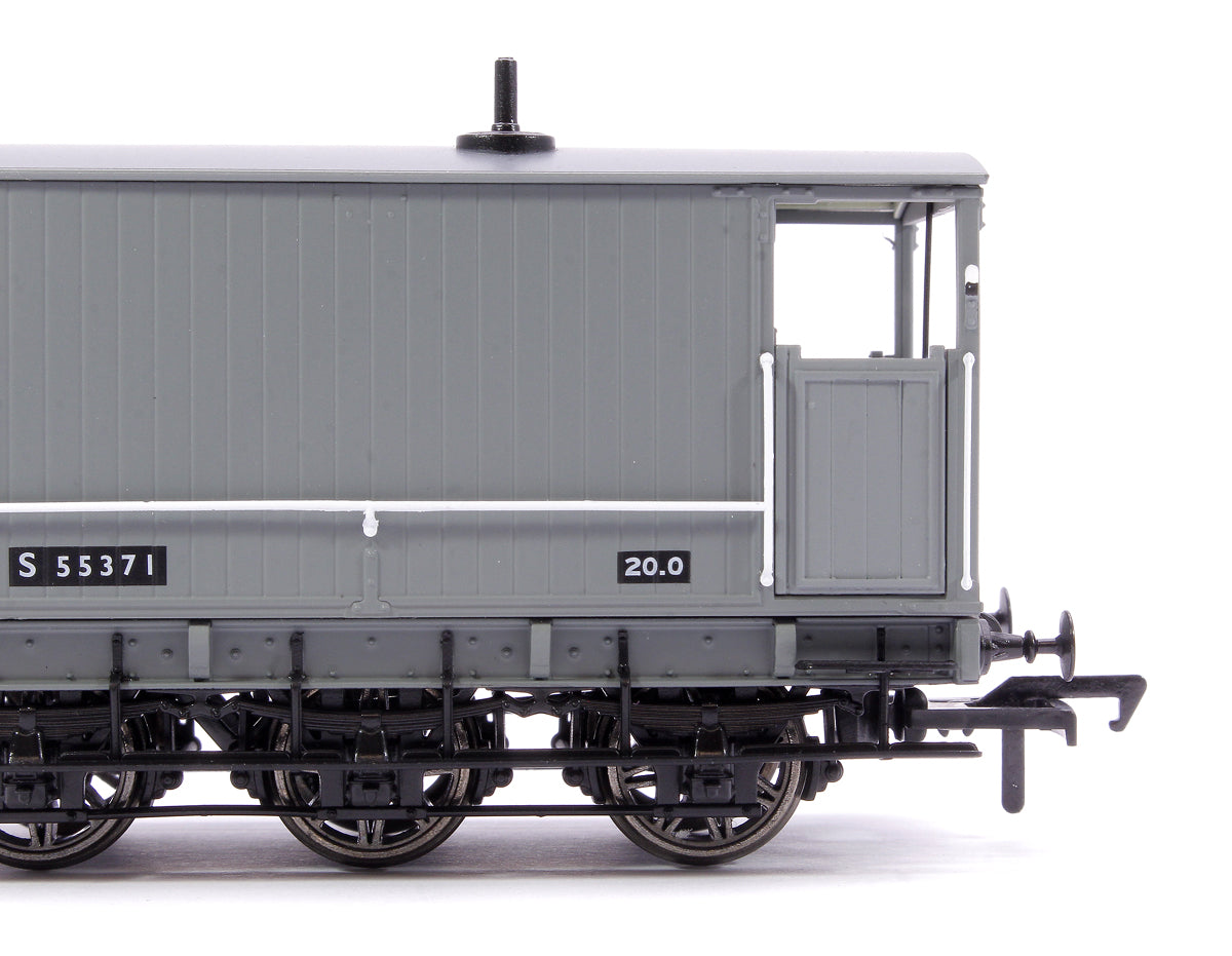 SECR 6 Wheel Brake Van No. S55371, BR grey