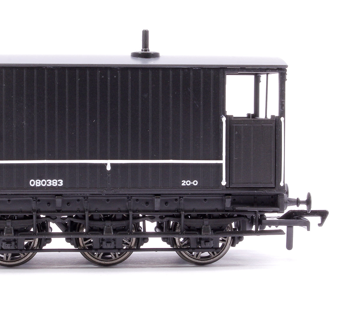 Pre-Owned 931010 SECR 6 Wheel Brake Van No. 80383, Engineer’s black