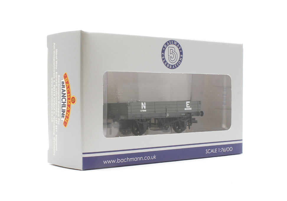 3 Plank Wagon North Eastern Railway 'NE' Grey No.800055