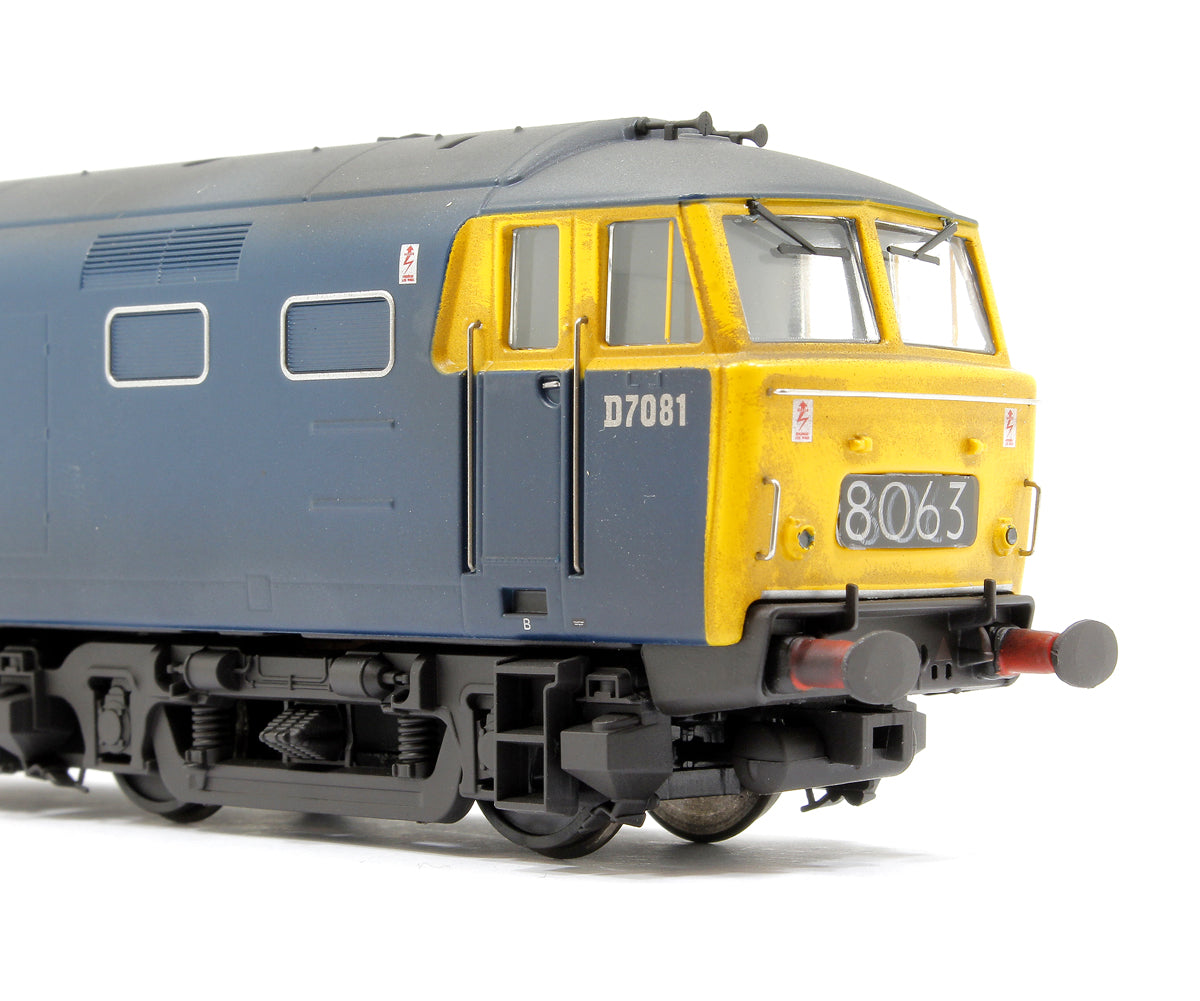 Pre-Owned Class 35 BR 'Hymek' Blue FYE D7081 Diesel Locomotive - Weathered