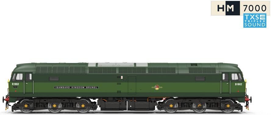 TT3096TXS Class 47 BR Green SYP D1662 'Isambard Kingdom Brunel' Diesel Locomotive - DCC Sound
