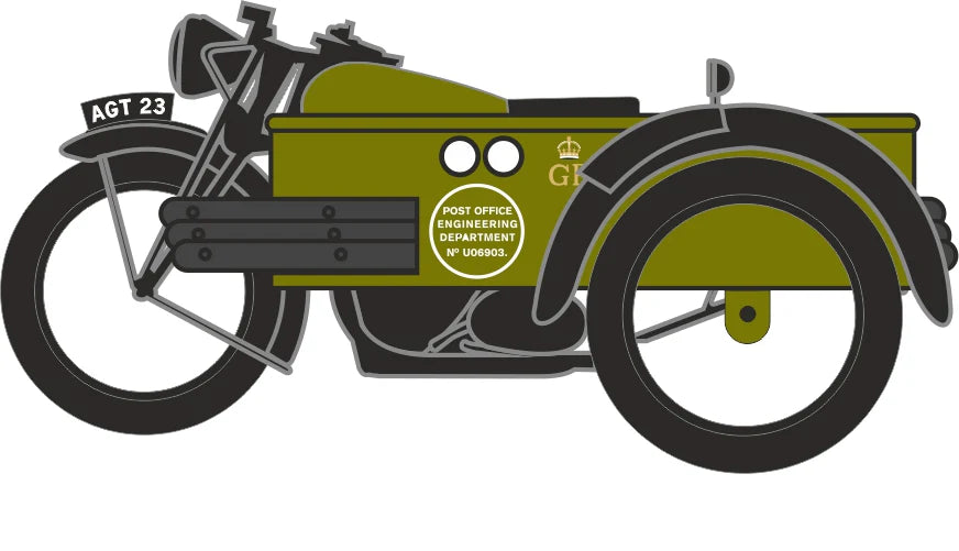 Motorcycle/Sidecar Post Office Telephones