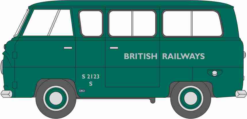 NFDE002 1:148 Ford 400E Minibus British Railways