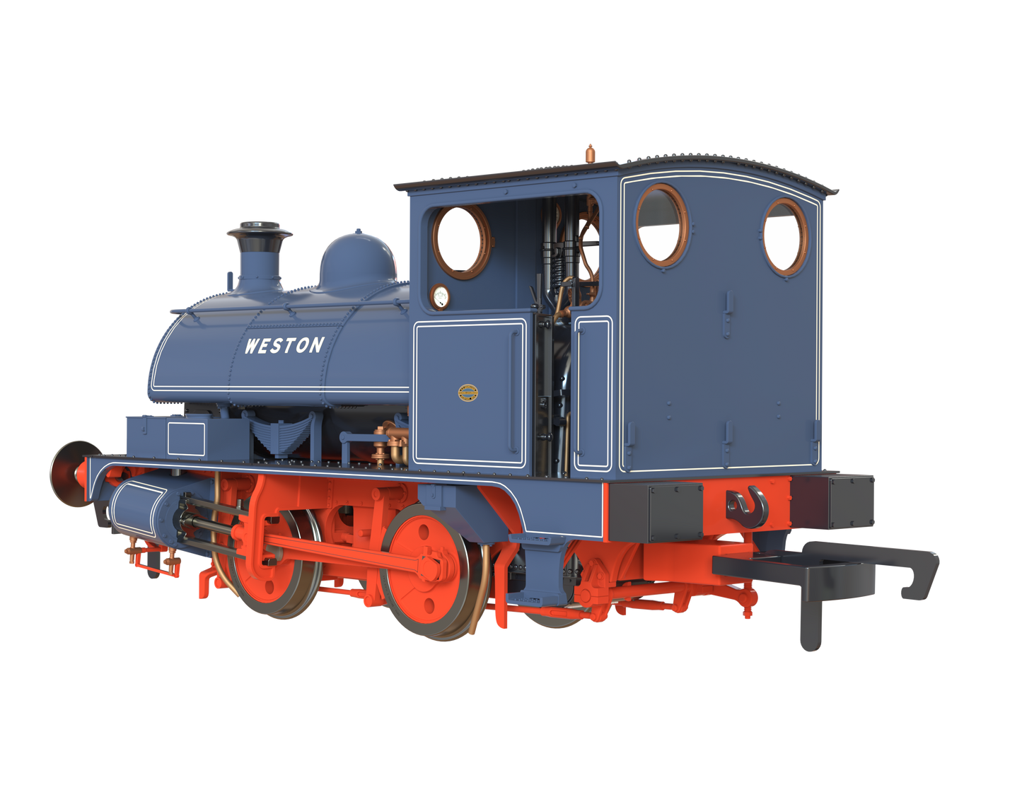 LYR 'Pug' 0-4-0ST "Weston" ICI Widnes 'Old World' Blue Steam Locomotive - DCC Sound