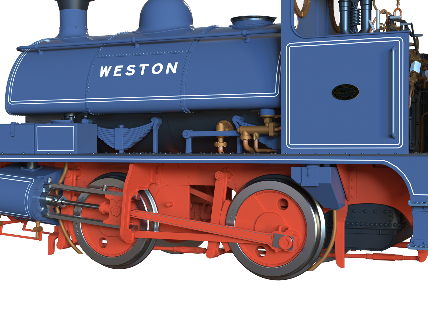 LYR 'Pug' 0-4-0ST "Weston" ICI Widnes 'Old World' Blue Steam Locomotive