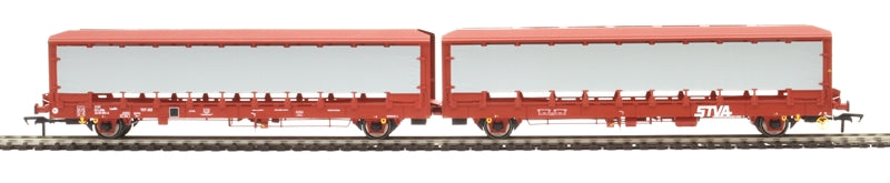 Pre-Owned OO-IPA-141B IPA Car Carriers STVA Red Only Twin set - Covered