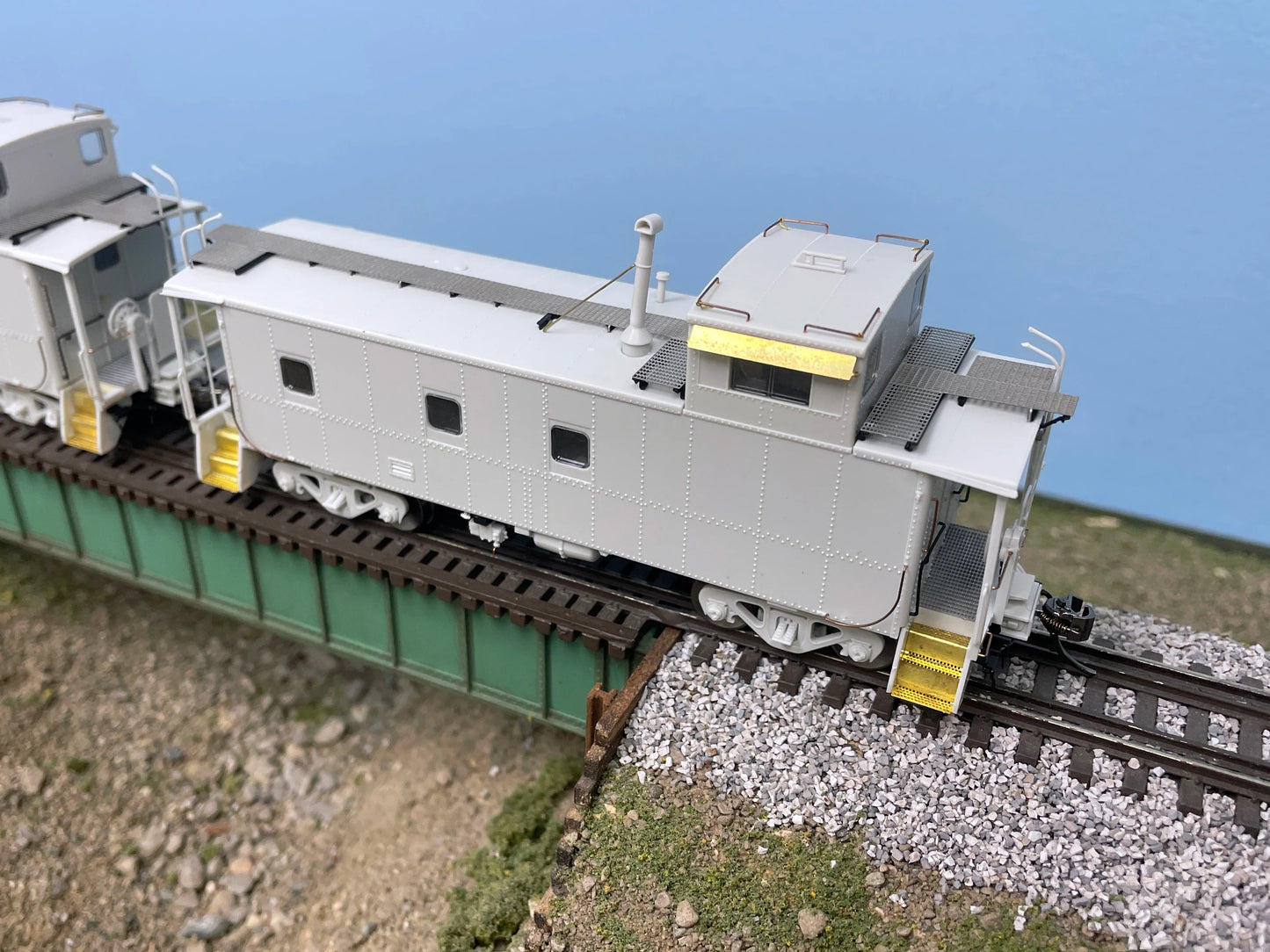 HO D&RGW End Cupola As-built Steel Caboose: Black Scheme: #01408