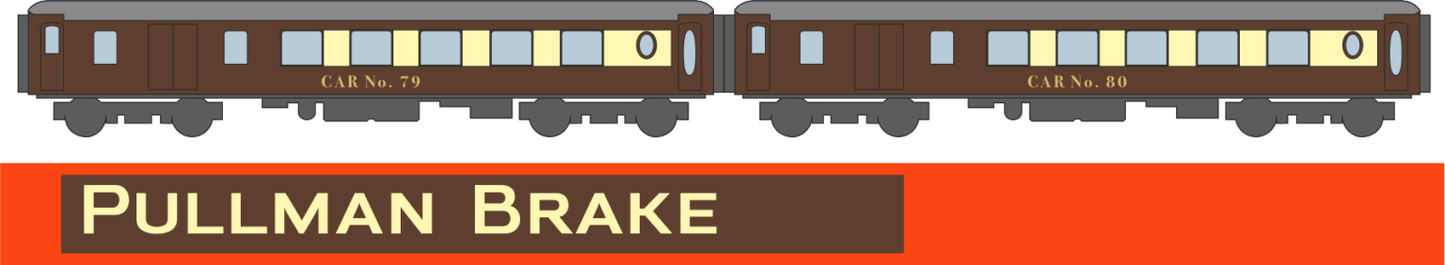 RT-KP-BR-220A Pack of 2 of All-steel K-type Pullman - Brake Pack