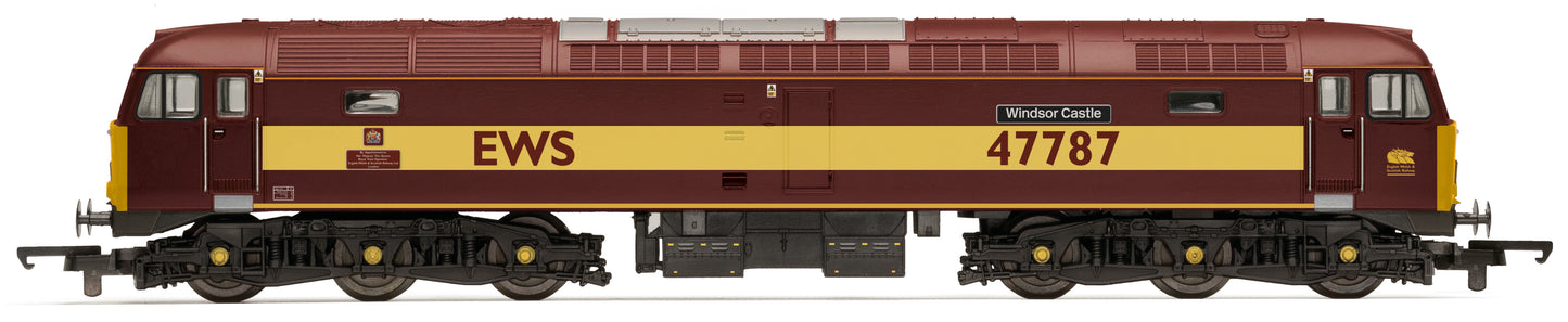 R30541TXS RailRoad Class 47/7 EWS 47787 'Windsor Castle' Diesel Locomotive - DCC Sound