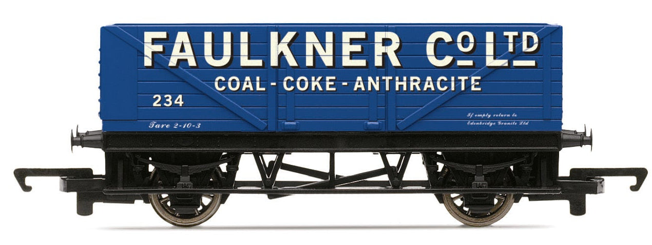 R60357 RailRoad 7 Plank Open Wagon "Faulkner Co"