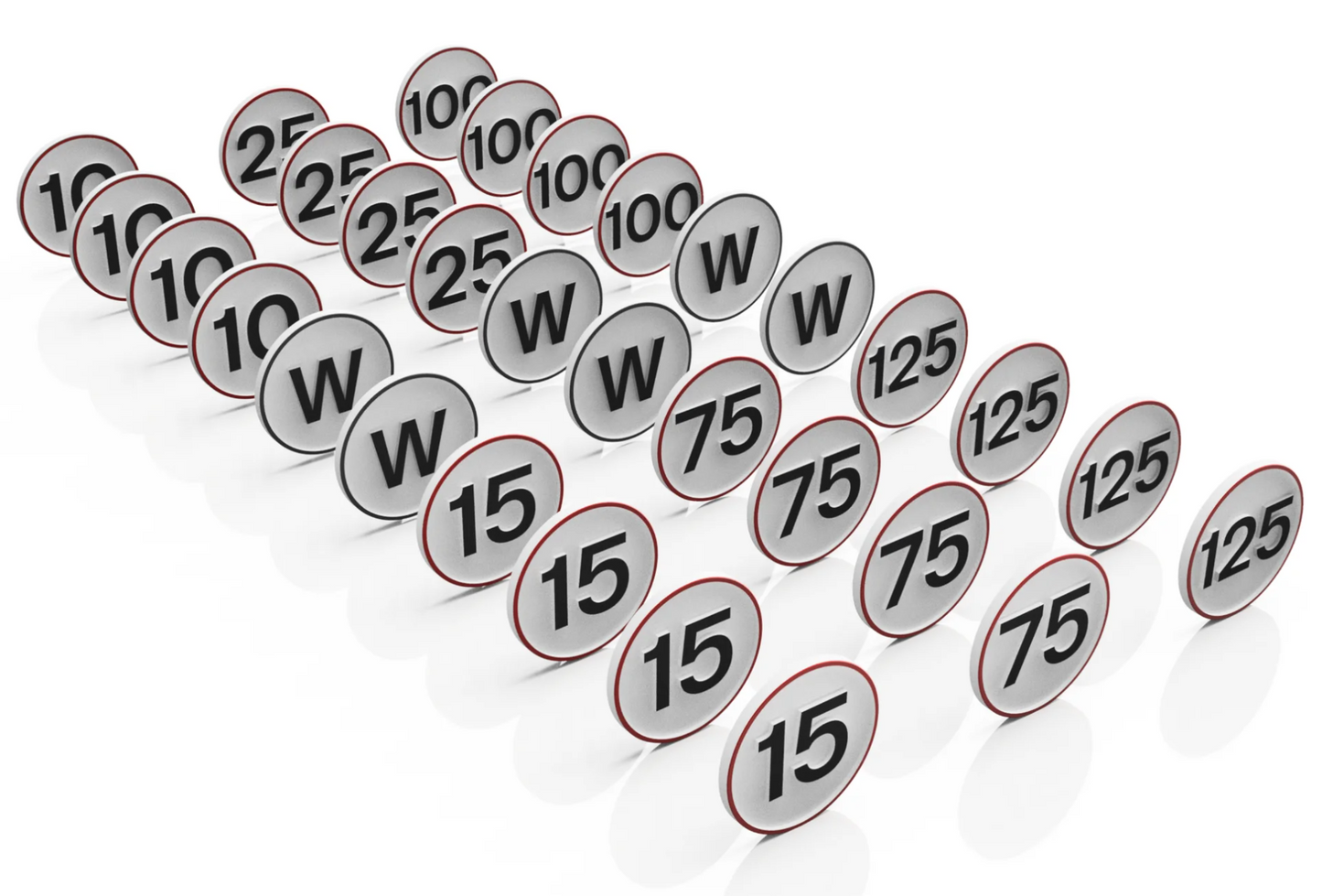 OO Gauge Speed Signs (30 pack) - Unpainted Model Kit