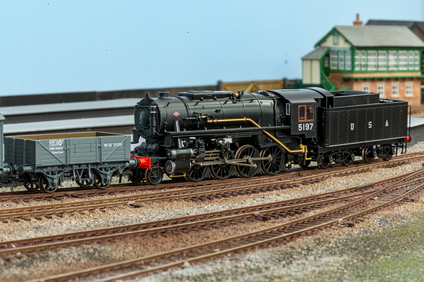 USATC S160 2-8-0 Black with U.S.A on Tender No.5197 (as Preserved) Steam Locomotive - DCC Sound