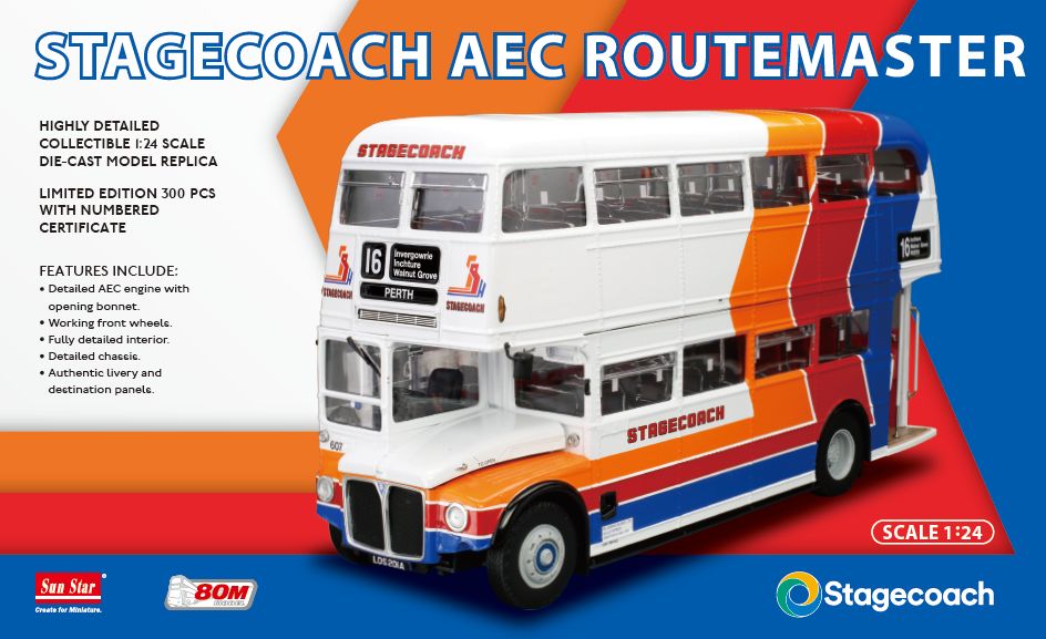 SUNH2946 Routemaster Bus Stagecoach - Ft.607 Rt.16 Invergowrie (Limited Edition 300pcs)