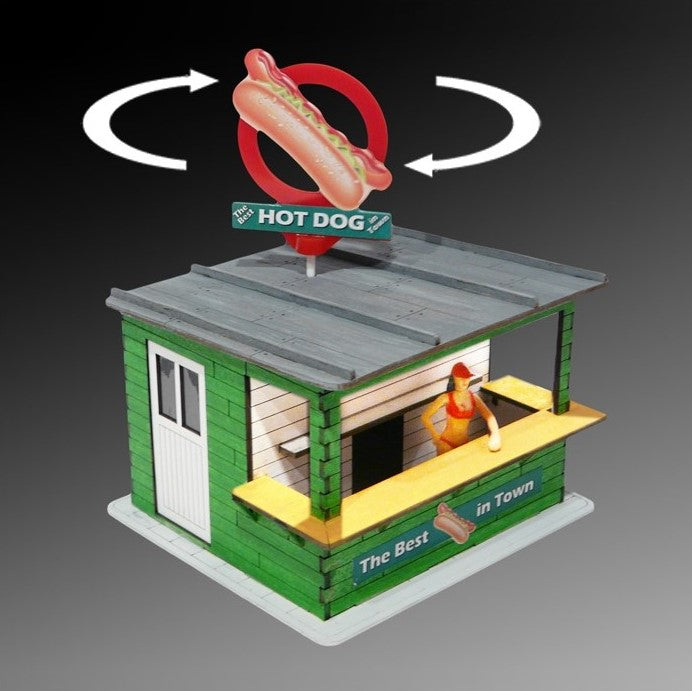 PLS-316 1:32 Hot Dog Stand Kit w/Light and Rotating Banner