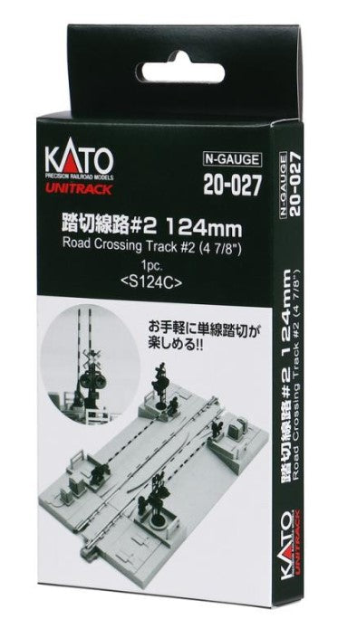 thumbnail image 2 of Kato N Scale Unitrack 20-027-1 Crossing Gate & Rerailing Track Section 124mm 2 of 5