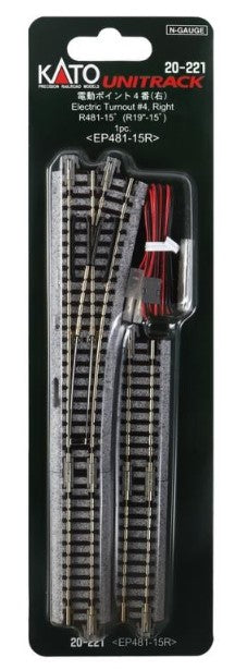 Kato 20-221 Right Hand Electric Point Radius 481mm 15 Deg.