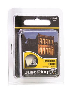 thumbnail image 2 of Woodland Scenics Just Plug LED Landscape Floodlights (2-Pack) – Multi-Color, Ready-to-Use For All Scale Model Layouts 2 of 3