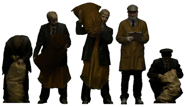 9024-148 N Gauge 1948-1968 British Railways - GPO Worker Bundle