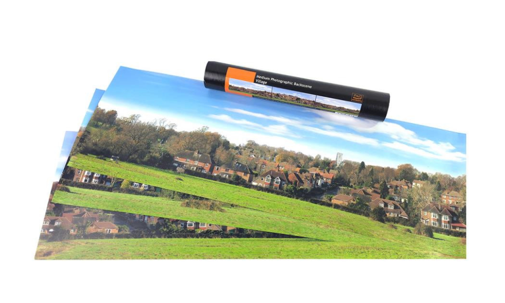 TT:120 Gauge Village Medium Photo Backscene (2038x288mm)
