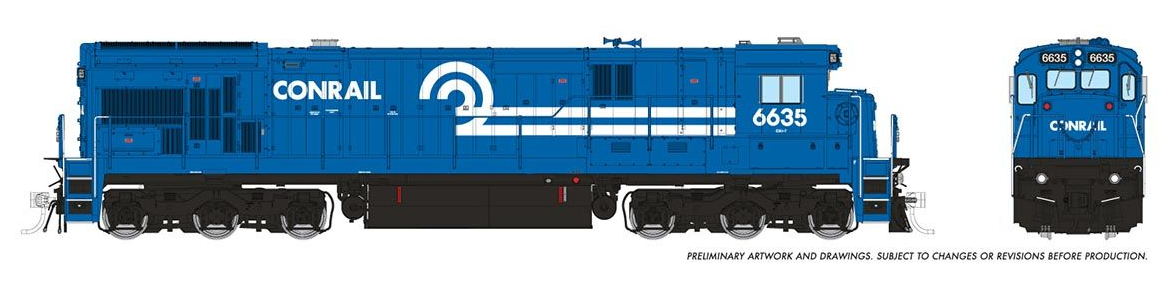 HO C36-7 DC/DCC/Sound): Conrail: #6628
