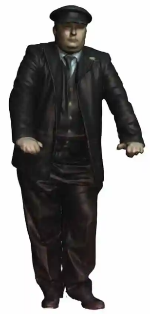 N Gauge - Railway & Lineside - 1948-1968 British Railways - Goods Guard leaning on Veranda