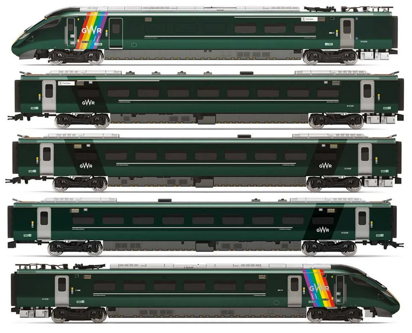GWR Trainbow Class 800 5 Car Train Pack