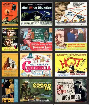 TSABS0226 TT120 1950’s Films Billboard Advertising Sheets Pack 1