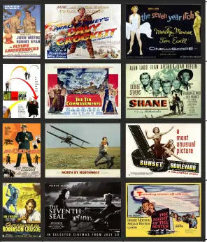 TSABS0230 TT120 1950’s Films Billboard Advertising Sheets Pack 5