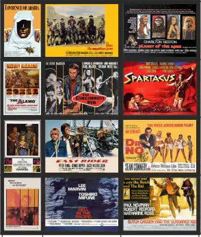 DCPB0114 TT120 1960’s Films Uncut Poster Boards 2