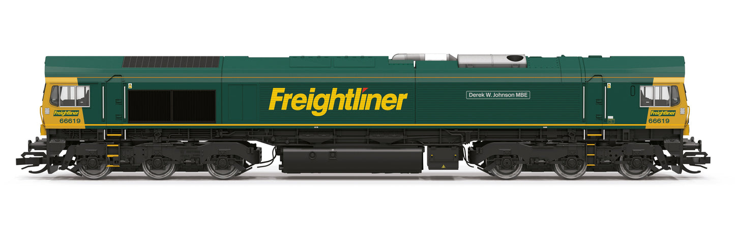 Freightliner Class 66 Derek W Johnson MBE 66619 Diesel Locomotive