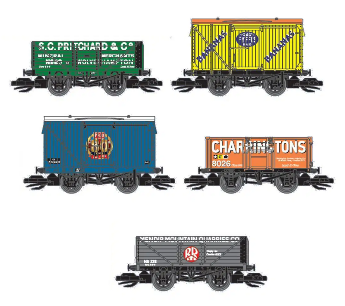 TTR58880 TT:120 80th Anniversary Wagon Pack - Pack of 5