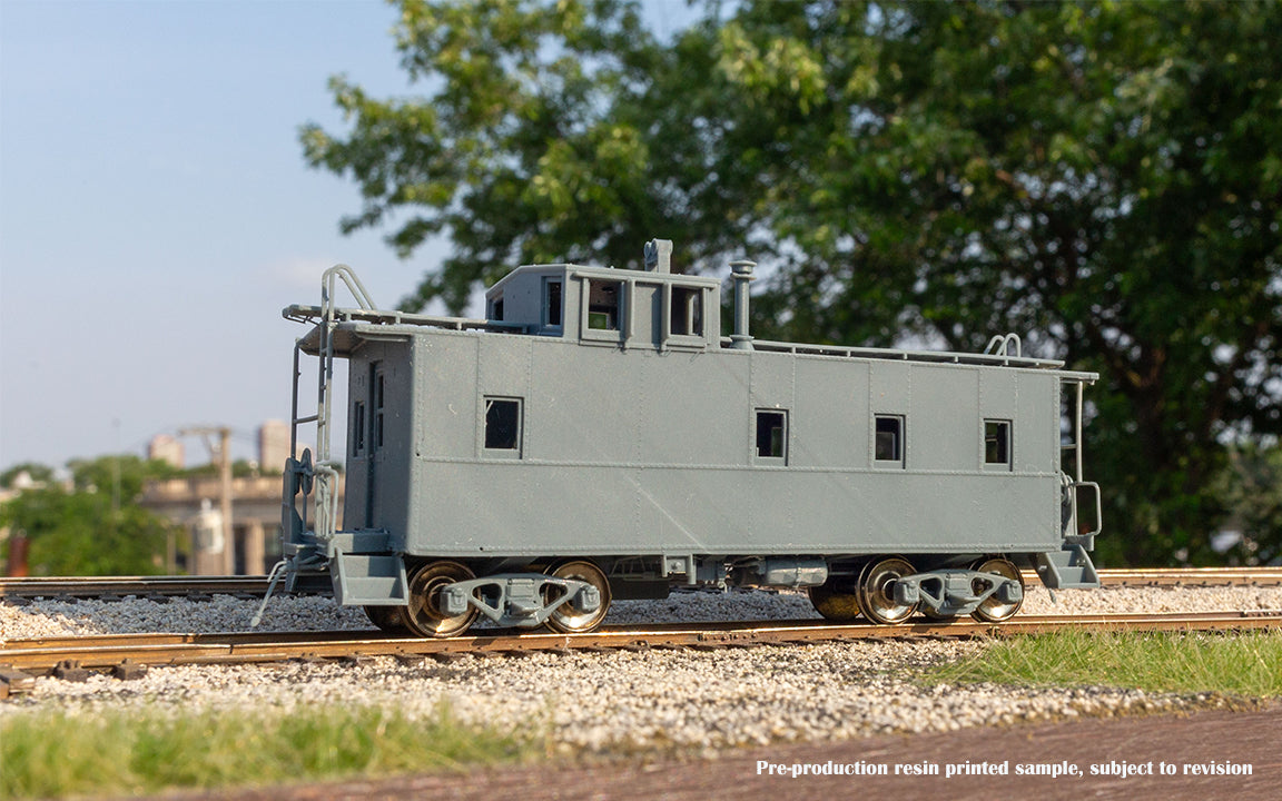 HO SP C-40-3 Steel Caboose: SP - Gothic Large w/o roofwalk: #1208
